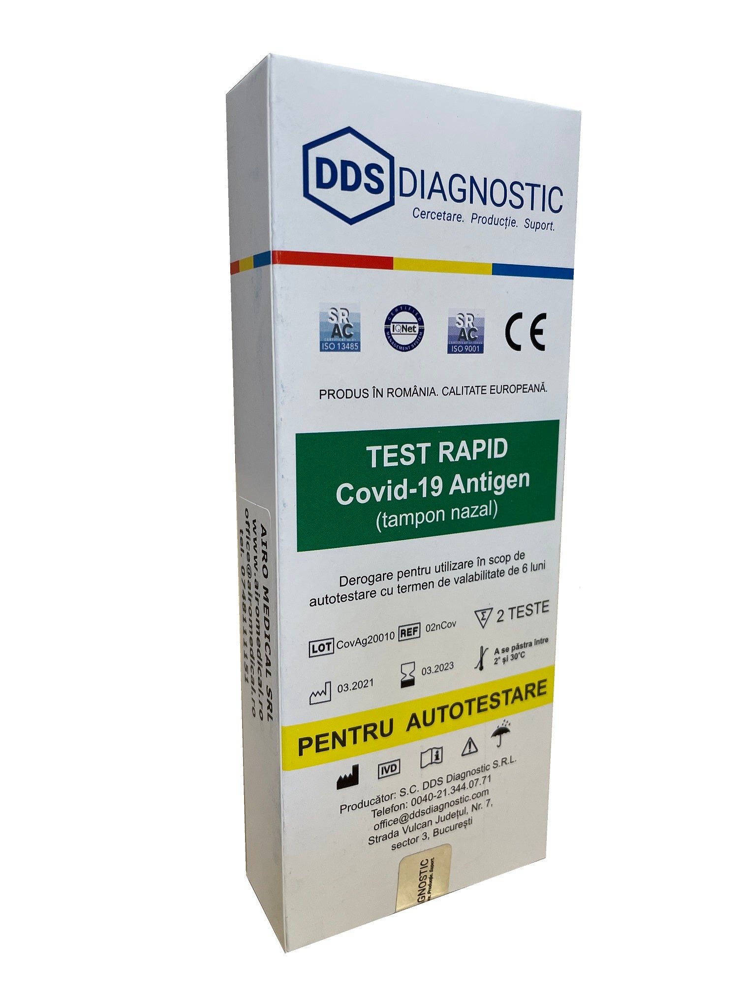 Kit 2 Covid-19-Schnelltests Nasopharyngeal Buffer Antigen - Covid 19-Schnelltest